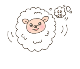 The free sheep'Merci' sticker #3062622