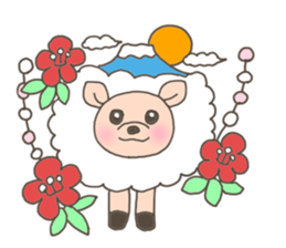 The free sheep'Merci' sticker #3062623