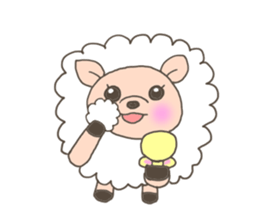 The free sheep'Merci' sticker #3062630