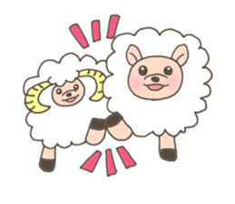 The free sheep'Merci' sticker #3062631
