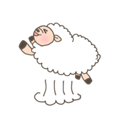 The free sheep'Merci' sticker #3062633