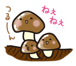 Lovely mushrooms sticker #3062981