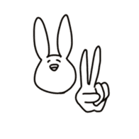 rabbit-3 sticker #3063075