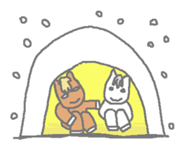 Horsiness winter sticker #3063805