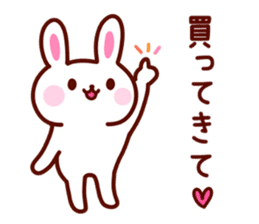 Cute YURU Rabbit sticker #3064071