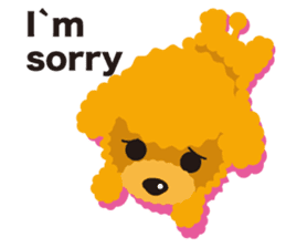 Nowadays of Toy poodle(English ver) sticker #3064436