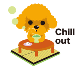Nowadays of Toy poodle(English ver) sticker #3064439
