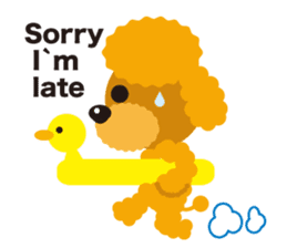 Nowadays of Toy poodle(English ver) sticker #3064448
