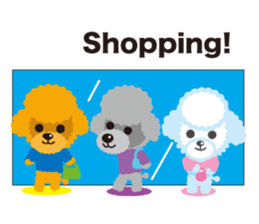 Nowadays of Toy poodle(English ver) sticker #3064450