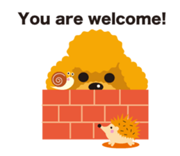 Nowadays of Toy poodle(English ver) sticker #3064454