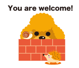 Nowadays of Toy poodle(English ver) sticker #3064454