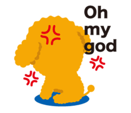 Nowadays of Toy poodle(English ver) sticker #3064460