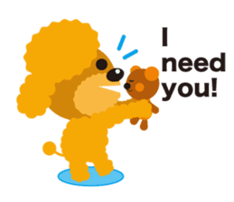 Nowadays of Toy poodle(English ver) sticker #3064467