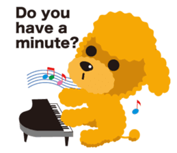 Nowadays of Toy poodle(English ver) sticker #3064474
