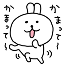 Rabbits cute pretend sticker #3064649