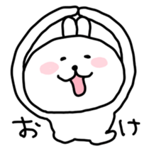 Rabbits cute pretend sticker #3064655