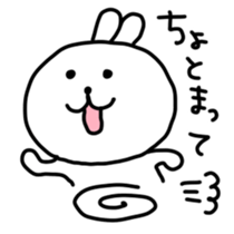 Rabbits cute pretend sticker #3064661