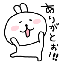 Rabbits cute pretend sticker #3064663