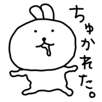 Rabbits cute pretend sticker #3064668