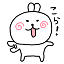 Rabbits cute pretend sticker #3064674