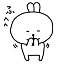 Rabbits cute pretend sticker #3064677