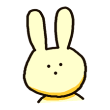 Because rabbit. sticker #3065523