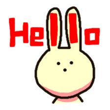 Because rabbit. sticker #3065524