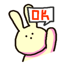 Because rabbit. sticker #3065525