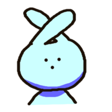 Because rabbit. sticker #3065528