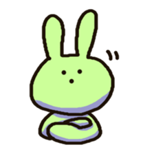 Because rabbit. sticker #3065529