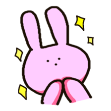 Because rabbit. sticker #3065530