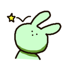 Because rabbit. sticker #3065531