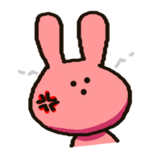 Because rabbit. sticker #3065532