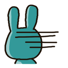 Because rabbit. sticker #3065533