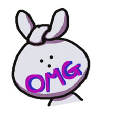 Because rabbit. sticker #3065535