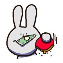 Because rabbit. sticker #3065537