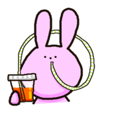 Because rabbit. sticker #3065538
