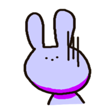 Because rabbit. sticker #3065539