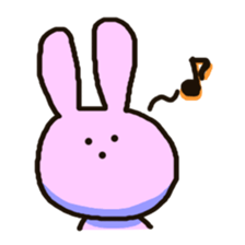 Because rabbit. sticker #3065540
