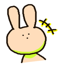 Because rabbit. sticker #3065541