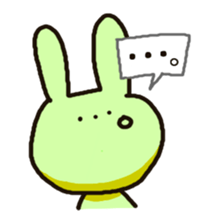 Because rabbit. sticker #3065542