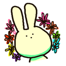 Because rabbit. sticker #3065545