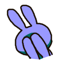 Because rabbit. sticker #3065546