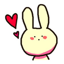 Because rabbit. sticker #3065547