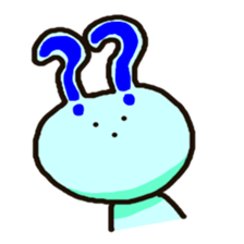 Because rabbit. sticker #3065549