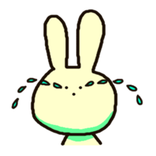 Because rabbit. sticker #3065550