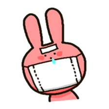 Because rabbit. sticker #3065551