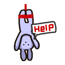Because rabbit. sticker #3065553