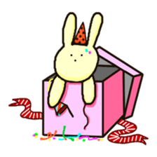 Because rabbit. sticker #3065556