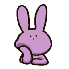 Because rabbit. sticker #3065557